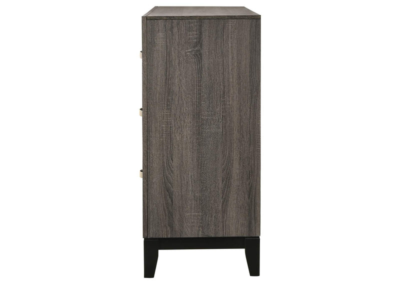 212423 Watson 6-drawer Dresser Grey Oak