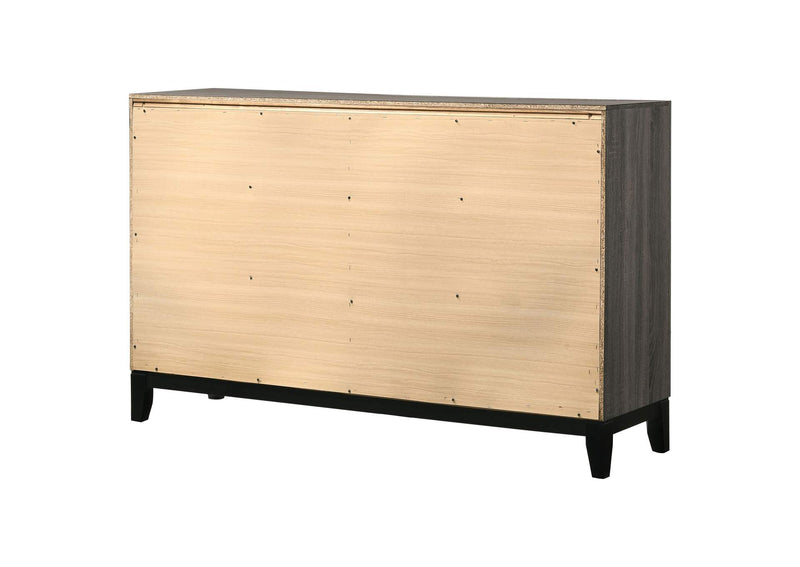 212423 Watson 6-drawer Dresser Grey Oak
