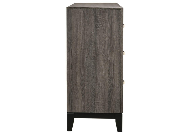 212423 Watson 6-drawer Dresser Grey Oak