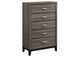 212425 Watson 5-drawer Bedroom Chest Grey Oak