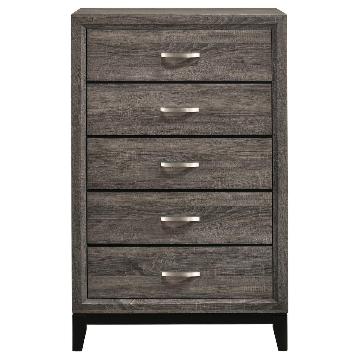212425 Watson 5-drawer Bedroom Chest Grey Oak