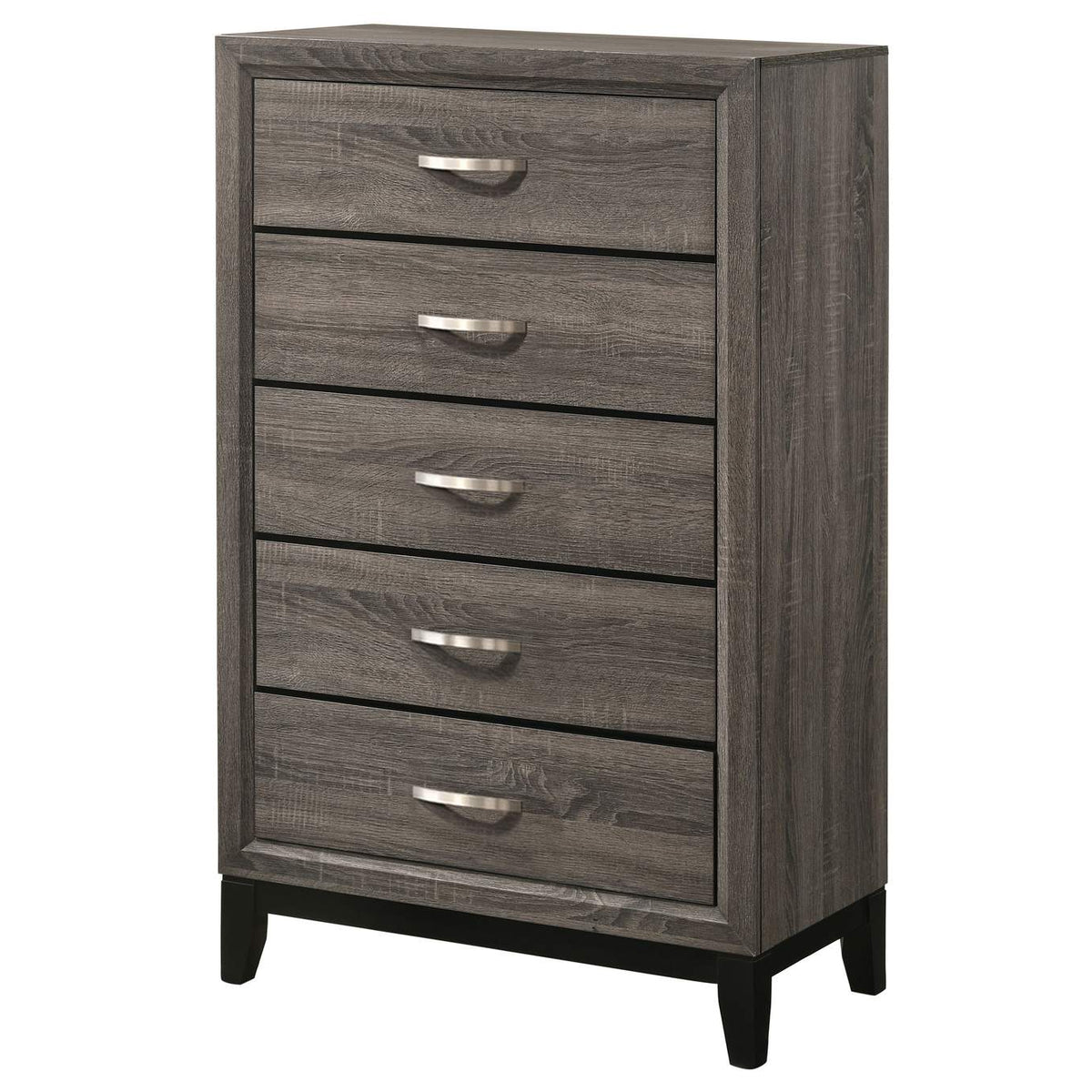 212425 Watson 5-drawer Bedroom Chest Grey Oak