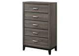212425 Watson 5-drawer Bedroom Chest Grey Oak