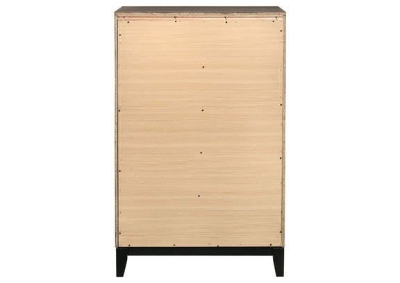 212425 Watson 5-drawer Bedroom Chest Grey Oak