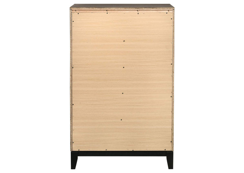 212425 Watson 5-drawer Bedroom Chest Grey Oak