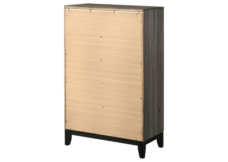 212425 Watson 5-drawer Bedroom Chest Grey Oak