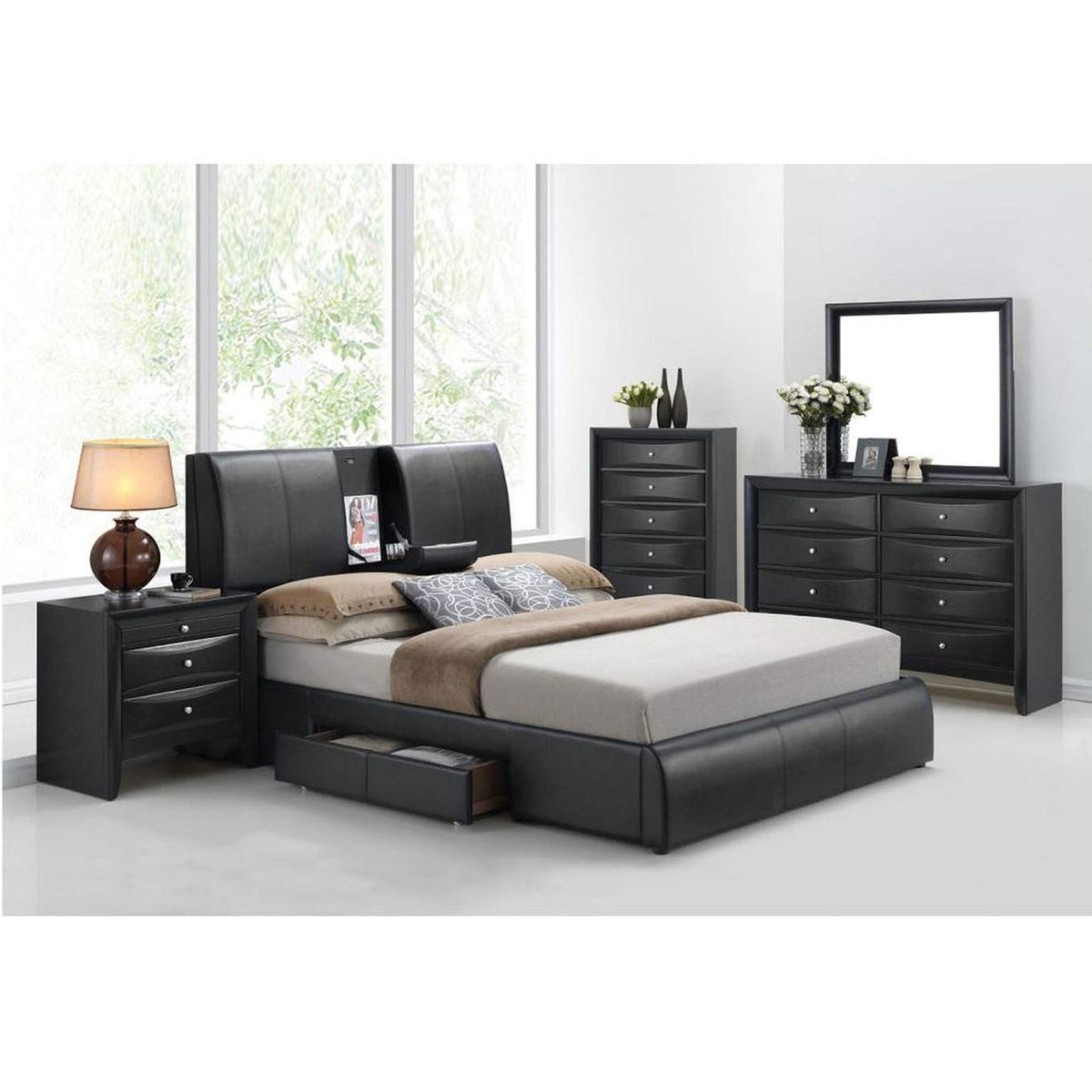 21266EK Kofi Ek Bed with Storage