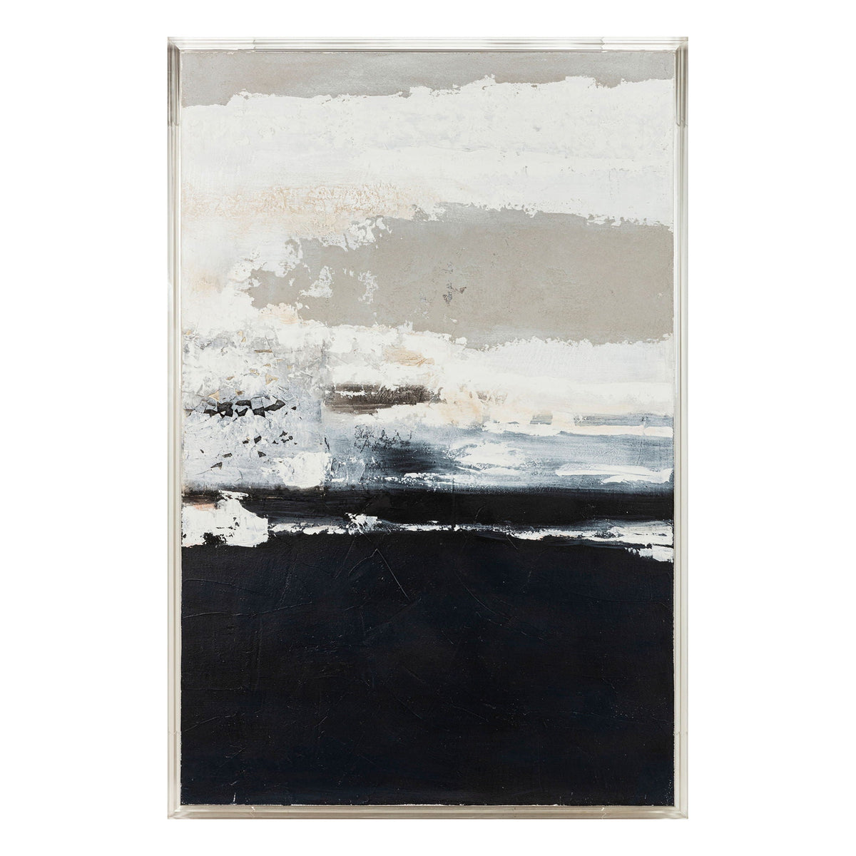 Helston Acrylic Frame Handpainted Wall Art - Multi