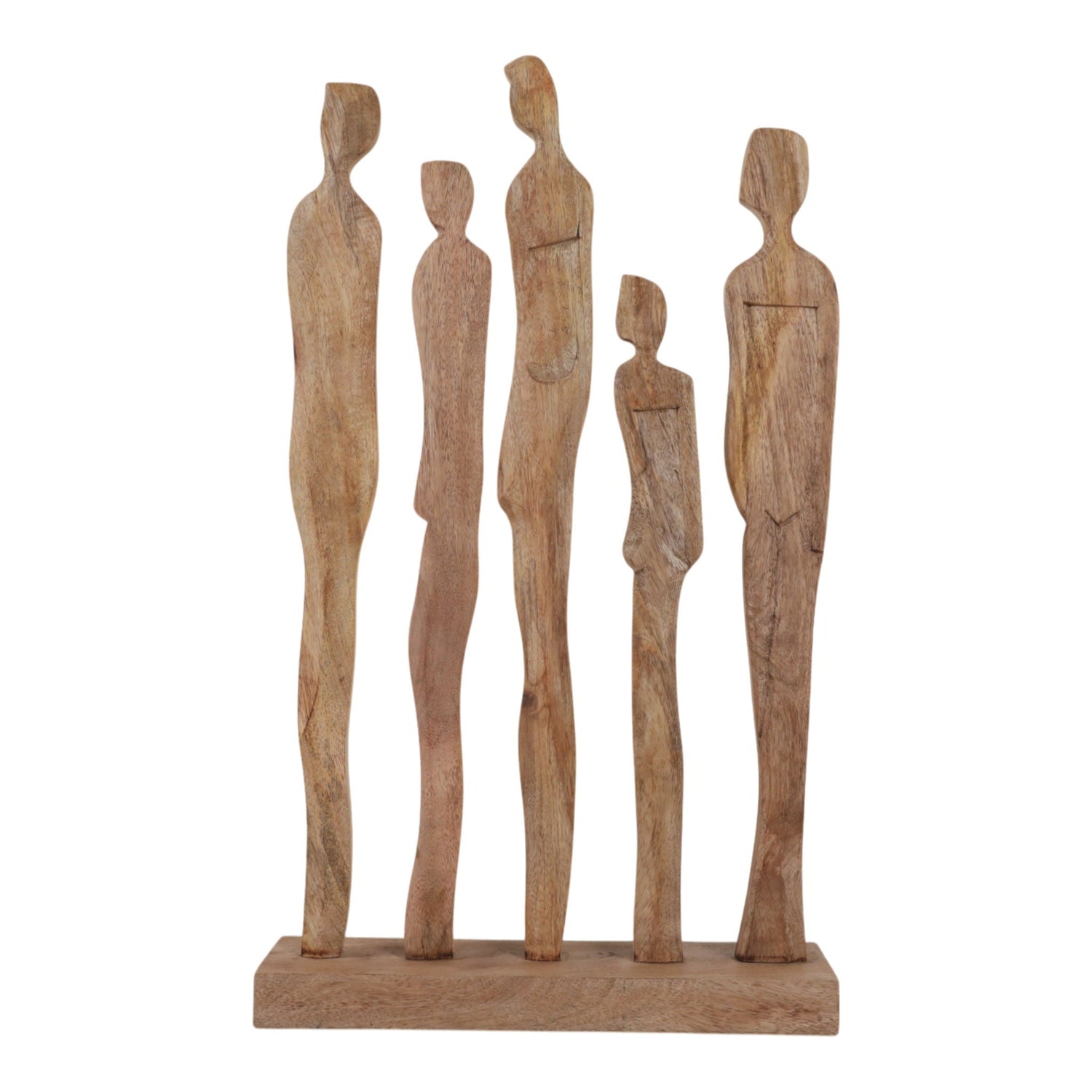 25" x 15" Standing People Sculpture - Natural