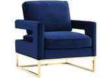 TOV-A91 Avery Navy Velvet Chair