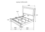 215651KE-S4 Hyland 4-piece Eastern King Bedroom Set Natural