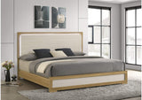 215651KE Hyland Eastern King Panel Bed LED Headboard Natural