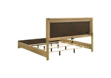 215651KE Hyland Eastern King Panel Bed LED Headboard Natural
