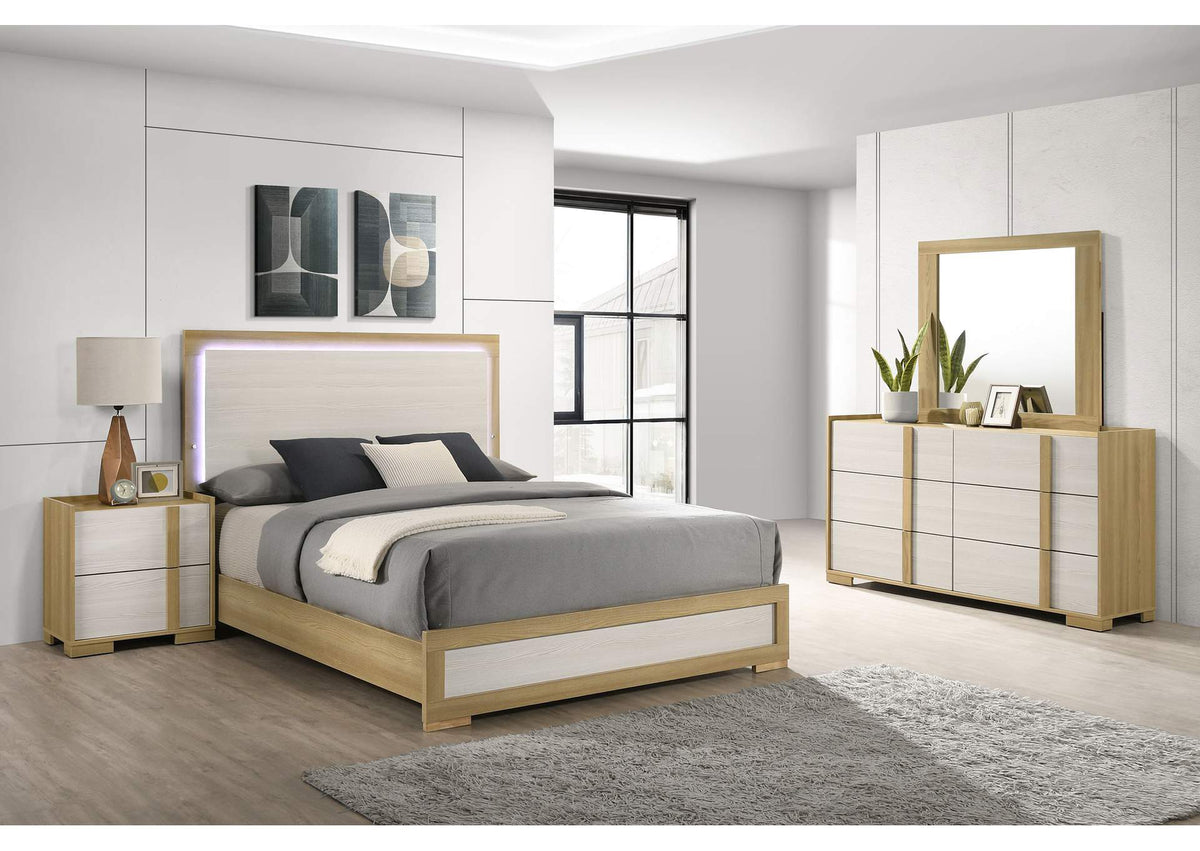 215651Q-S4 Hyland 4-piece Queen Bedroom Set Natural
