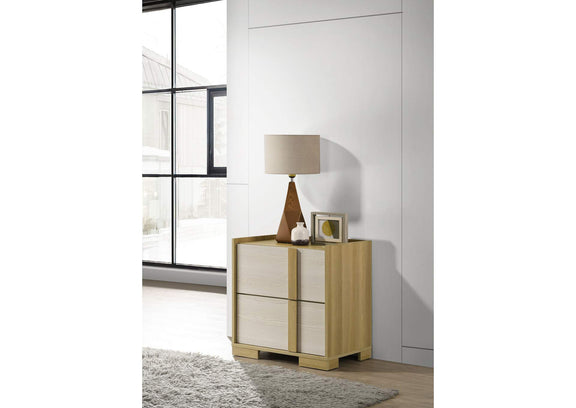 215652 Hyland 2-drawer Nightstand Bedside Table Natural