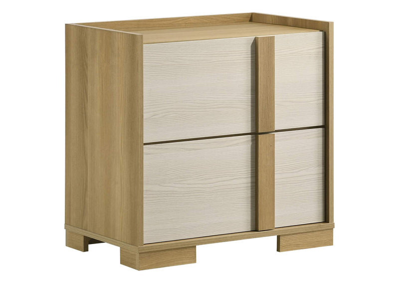 215652 Hyland 2-drawer Nightstand Bedside Table Natural