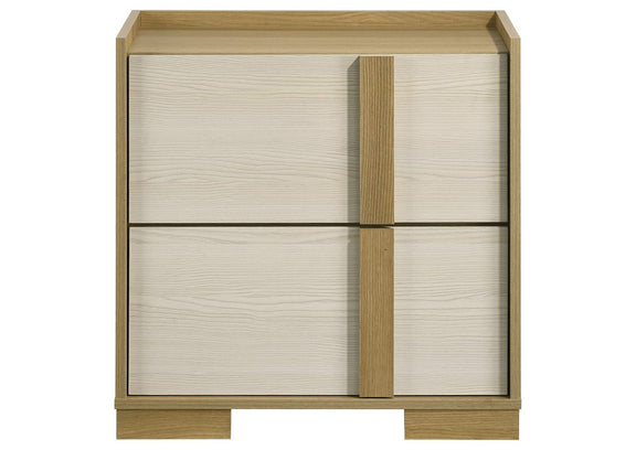 215652 Hyland 2-drawer Nightstand Bedside Table Natural