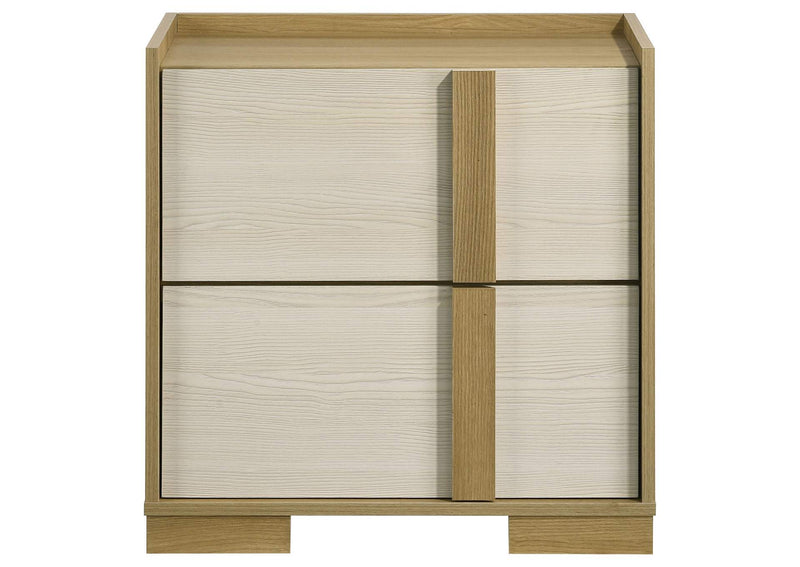 215652 Hyland 2-drawer Nightstand Bedside Table Natural