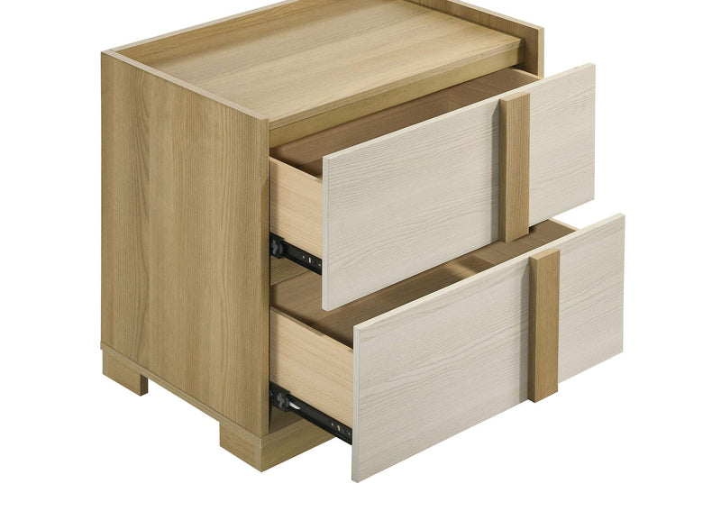 215652 Hyland 2-drawer Nightstand Bedside Table Natural