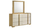 215653M Hyland 6-drawer Dresser with Mirror Natural