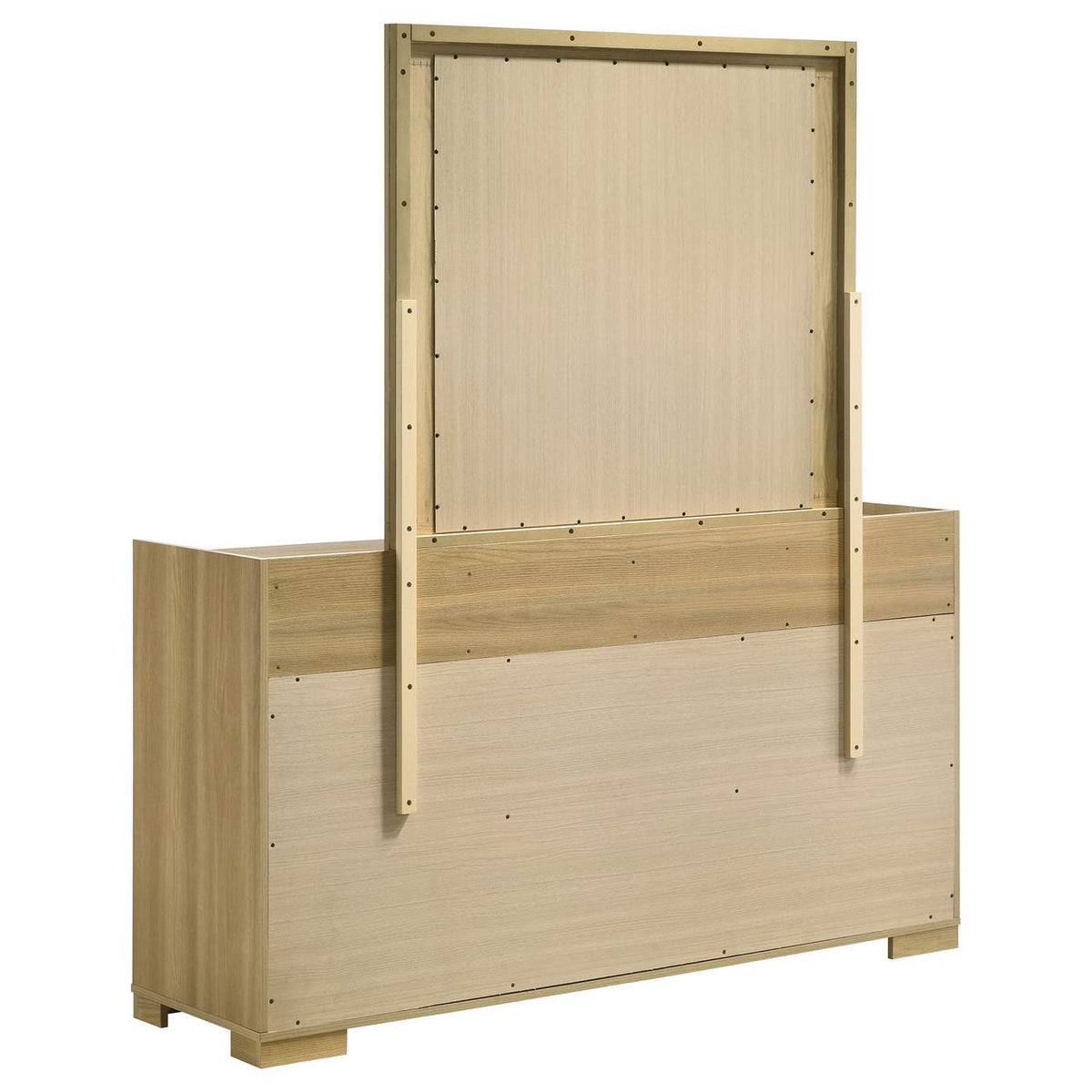 215653M Hyland 6-drawer Dresser with Mirror Natural