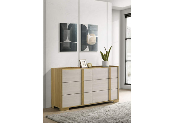 215653 Hyland 6-drawer Dresser Natural