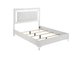 215791Q-S4 Cassia 4-piece Queen LED Bedroom Set White High Gloss
