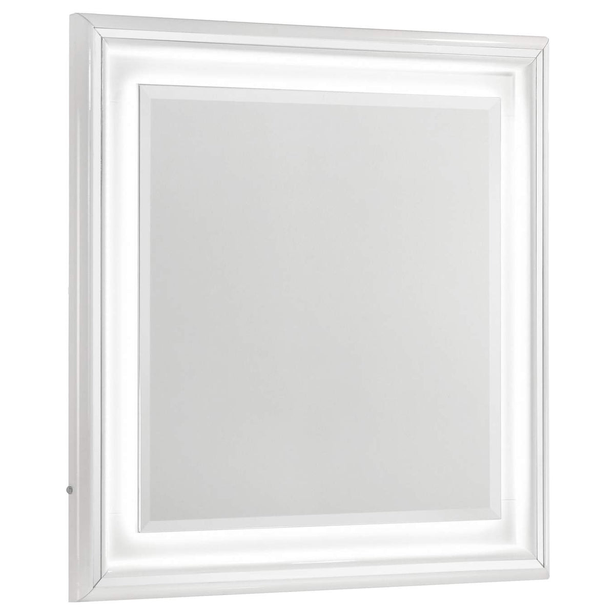 215791Q-S5 Cassia 5-piece Queen LED Bedroom Set White High Gloss