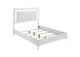 215791Q Cassia Queen LED Panel Bed White High Gloss