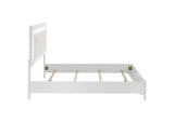 215791Q Cassia Queen LED Panel Bed White High Gloss