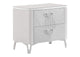 215792 Cassia 2-drawer Nightstand Bedside Table White High Gloss