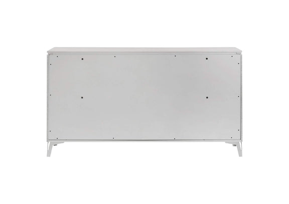 215793 Cassia 6-drawer Bedroom Dresser Cabinet White High Gloss