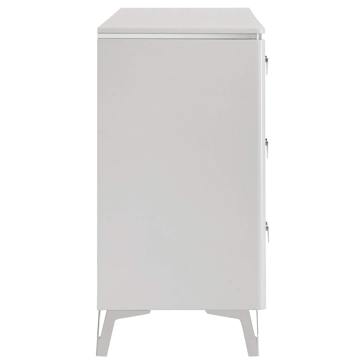 215793 Cassia 6-drawer Bedroom Dresser Cabinet White High Gloss