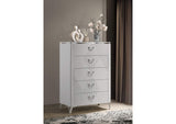 215795 Cassia 5-drawer Bedroom Chest of Drawers White High Gloss