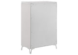 215795 Cassia 5-drawer Bedroom Chest of Drawers White High Gloss