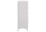 215795 Cassia 5-drawer Bedroom Chest of Drawers White High Gloss