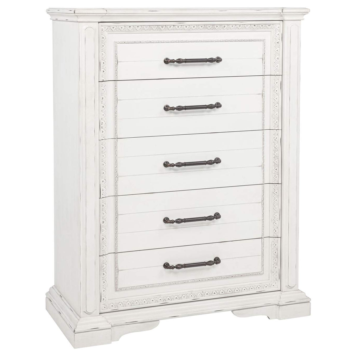 215871KE-S5 McKinney 5-piece Eastern King Bedroom Set Vintage White