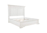 215871KE McKinney Eastern King LED Light Panel Bed Vintage White
