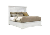 215871KE McKinney Eastern King LED Light Panel Bed Vintage White