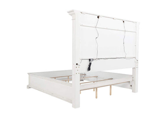 215871KW-S4 McKinney 4-piece California King Bedroom Set Vintage White