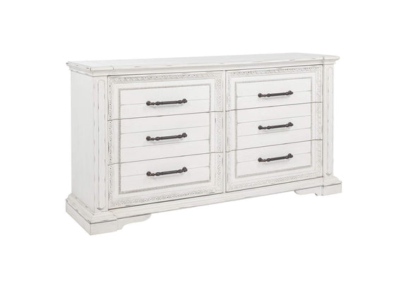 215871KW-S4 McKinney 4-piece California King Bedroom Set Vintage White