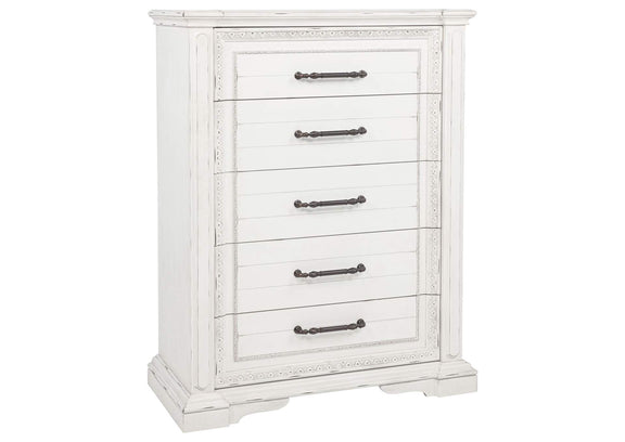 215871KW-S5 McKinney 5-piece California King Bedroom Set Vintage White