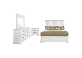 215871Q-S4 McKinney 4-piece Queen Bedroom Set Vintage White