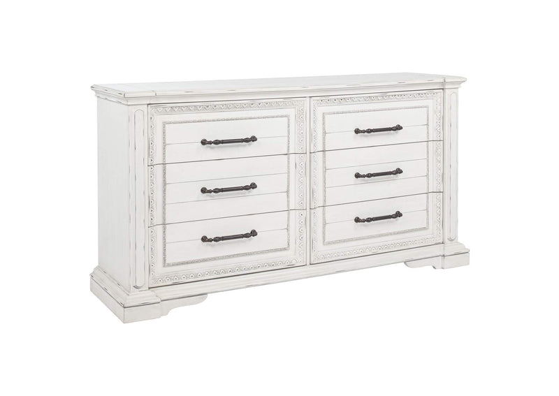 215871Q-S4 McKinney 4-piece Queen Bedroom Set Vintage White
