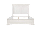 215871Q McKinney Queen LED Light Panel Bed Vintage White
