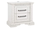 215872 McKinney 2-drawer Nightstand with Dual USB Vintage White