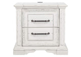 215872 McKinney 2-drawer Nightstand with Dual USB Vintage White