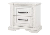 215872 McKinney 2-drawer Nightstand with Dual USB Vintage White