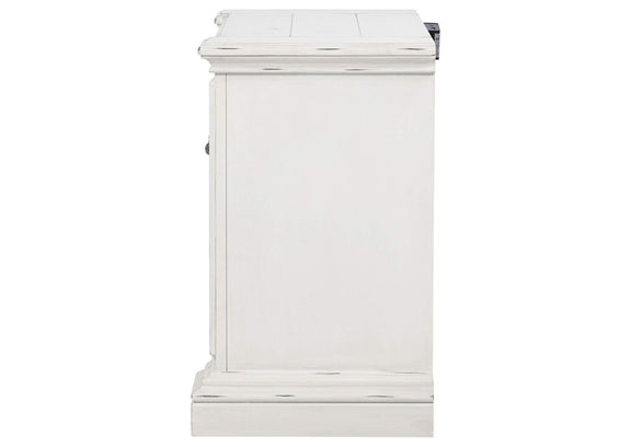 215872 McKinney 2-drawer Nightstand with Dual USB Vintage White