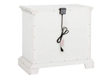 215872 McKinney 2-drawer Nightstand with Dual USB Vintage White